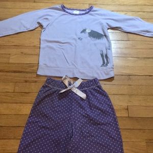 Kid’s Purple Horse Pajama Set